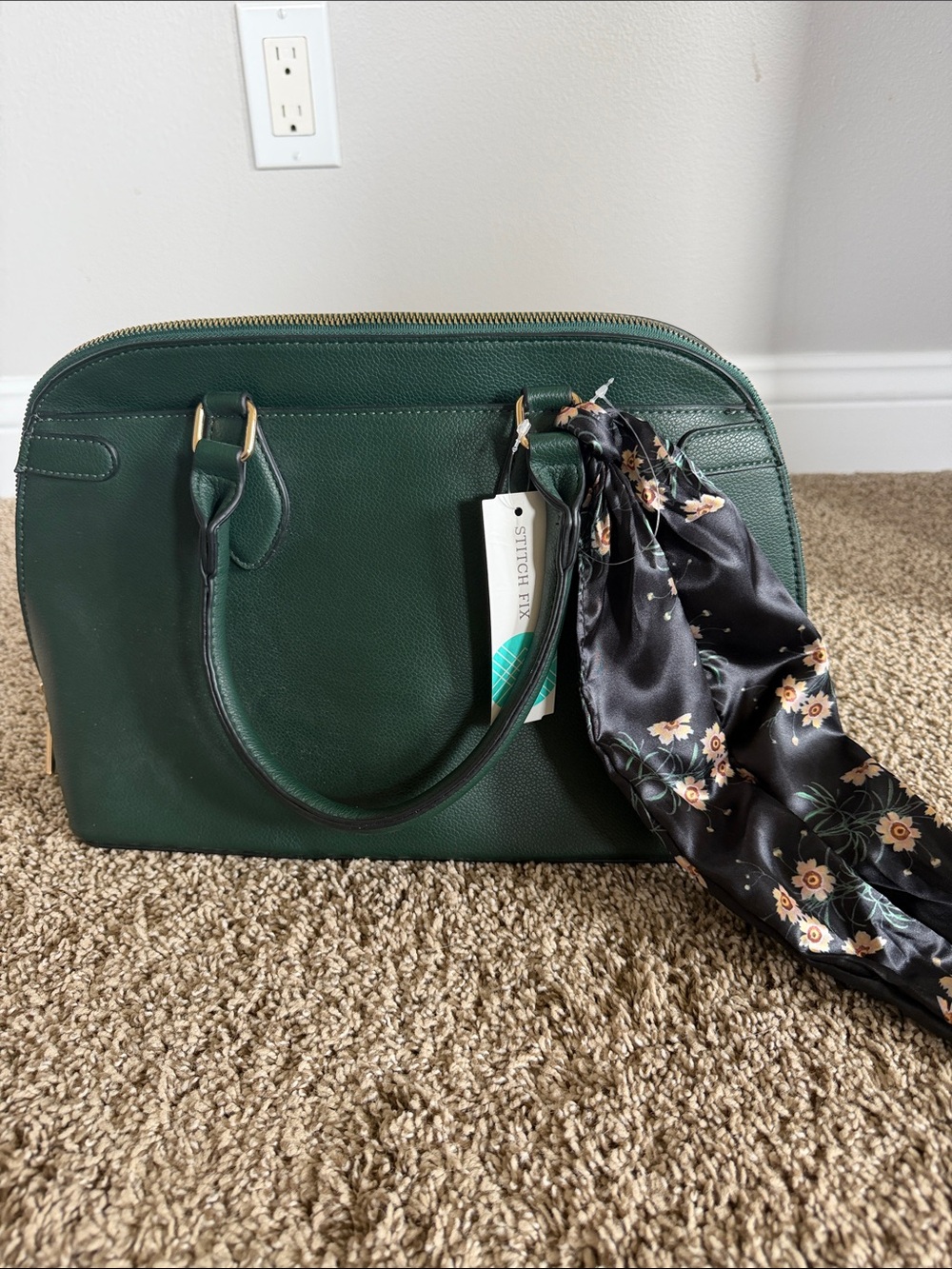 Forest Green Women’s Structured Tote